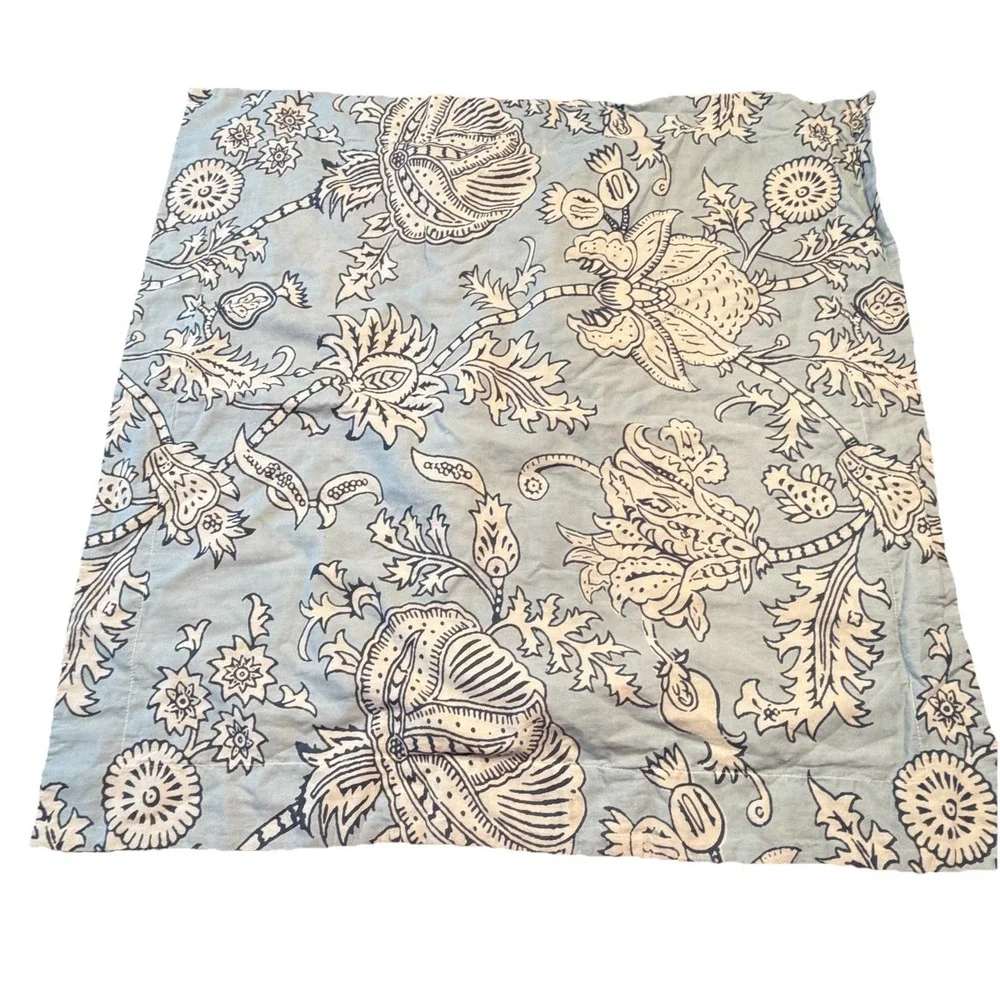 Roberta Roller Rabbit Amanda Blue Decorative Euro Pillow Sham Cover 24x24